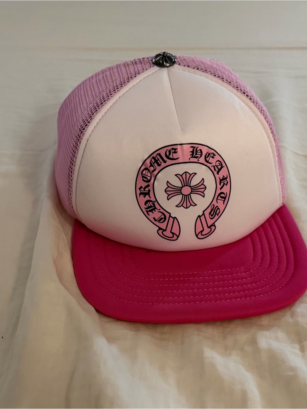 Chrome Hearts Pink & Hot Pink Trucker Hat